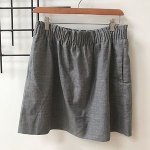 J. Crew Heather gray mini skirt
